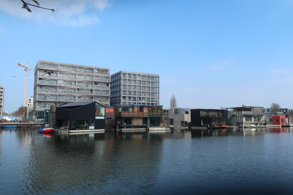 Schwimmendes Quartier Schoonschip in Amsterdam.