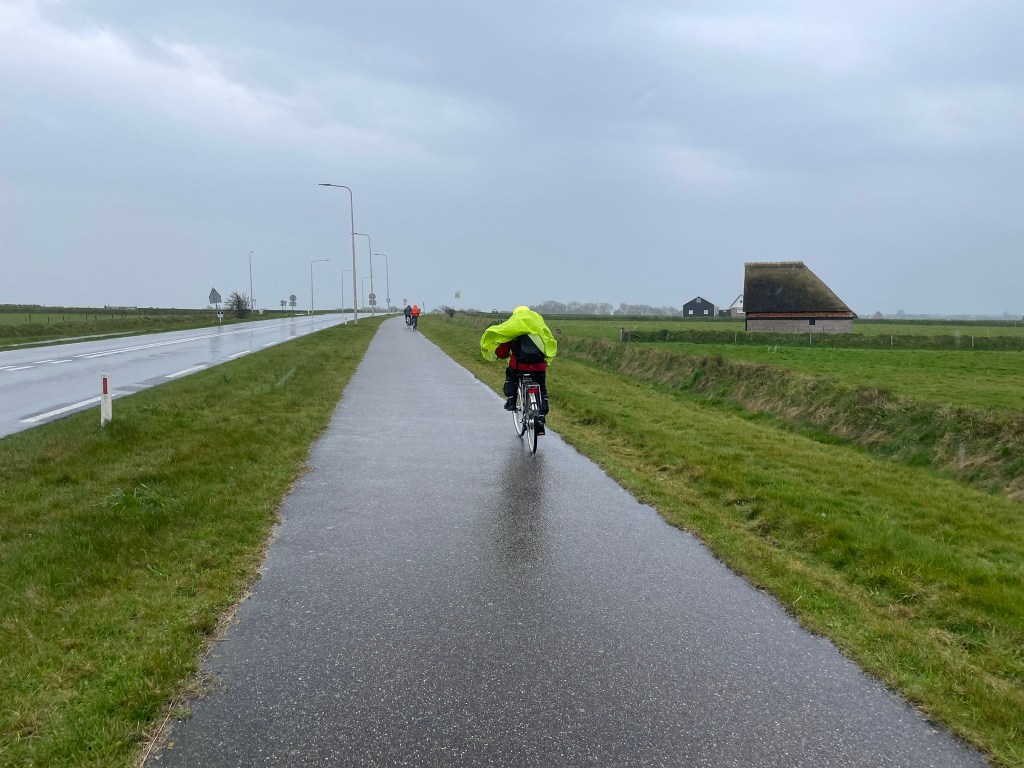 Rückweg. Regen. Wir hätten besser den Bus genommen.