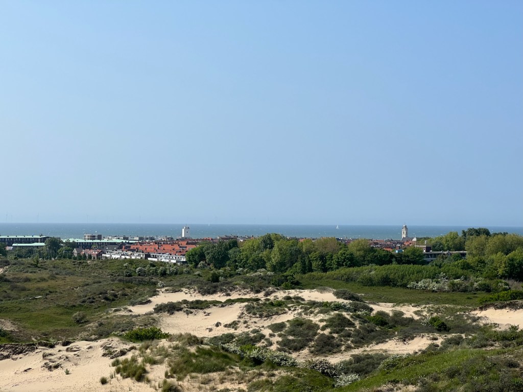 Vlaggeduin. Blick zur Nordsee über Katwijk.