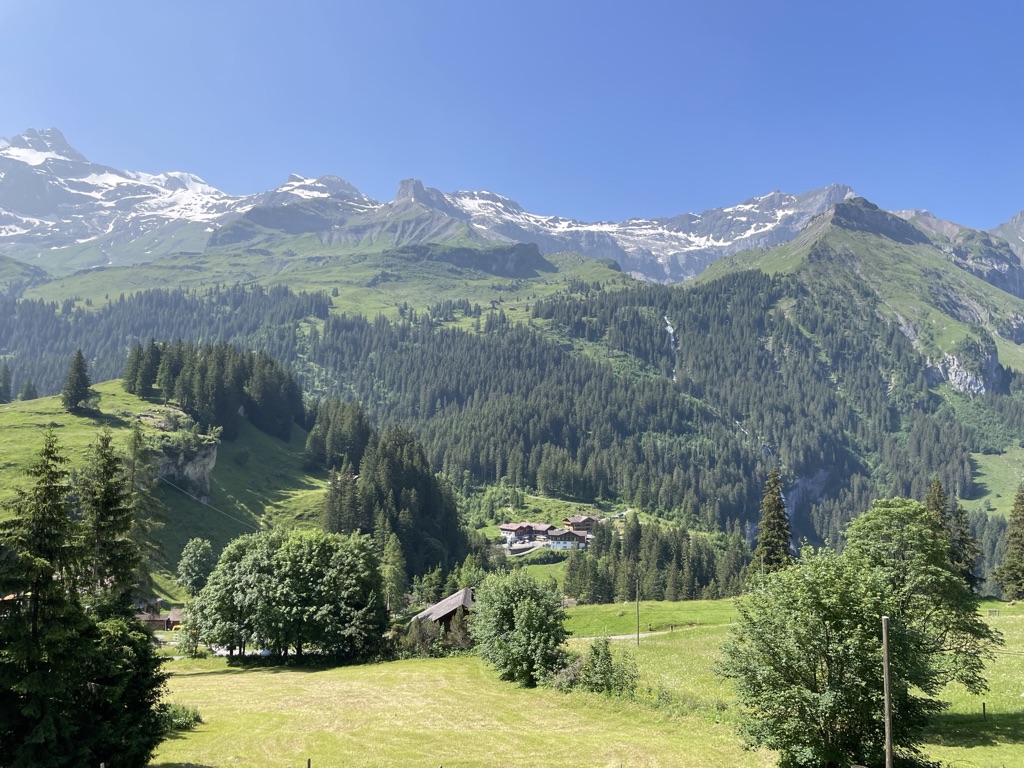 Blick vom Naturfreundehaus Richtung Griesalp.