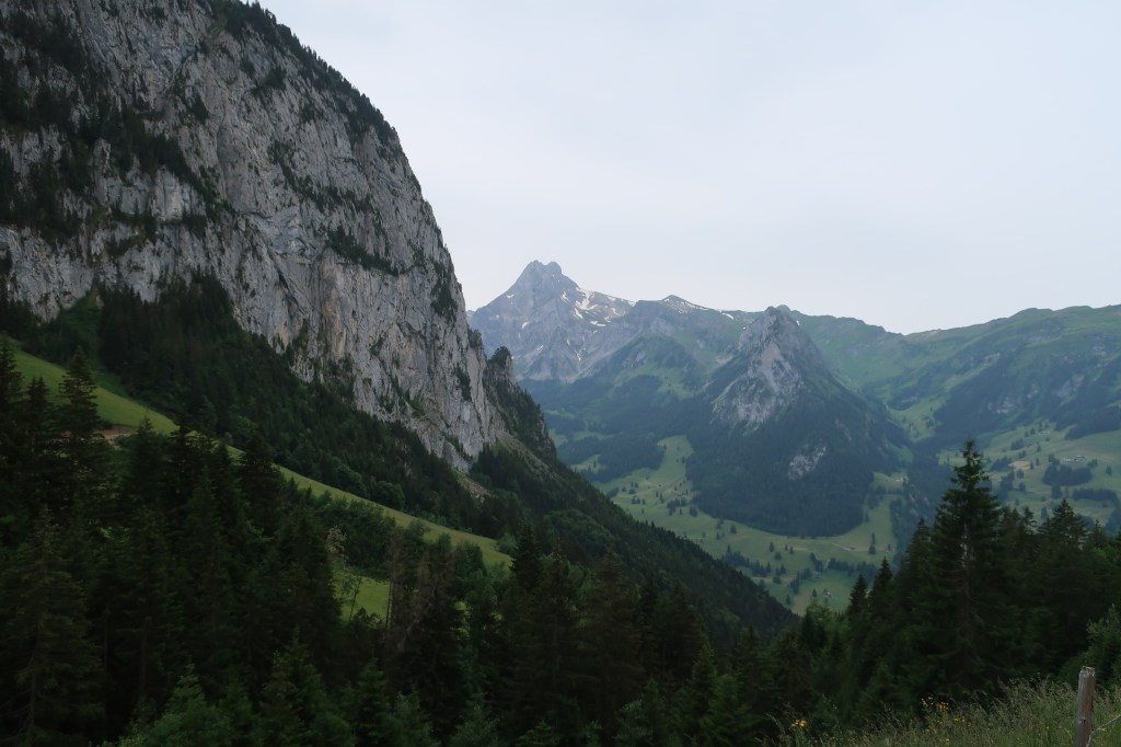 Blick runter in's Kiental. Von der Rengg.