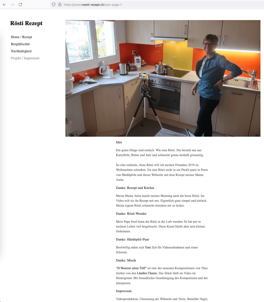 roesti-rezept.ch - Credits