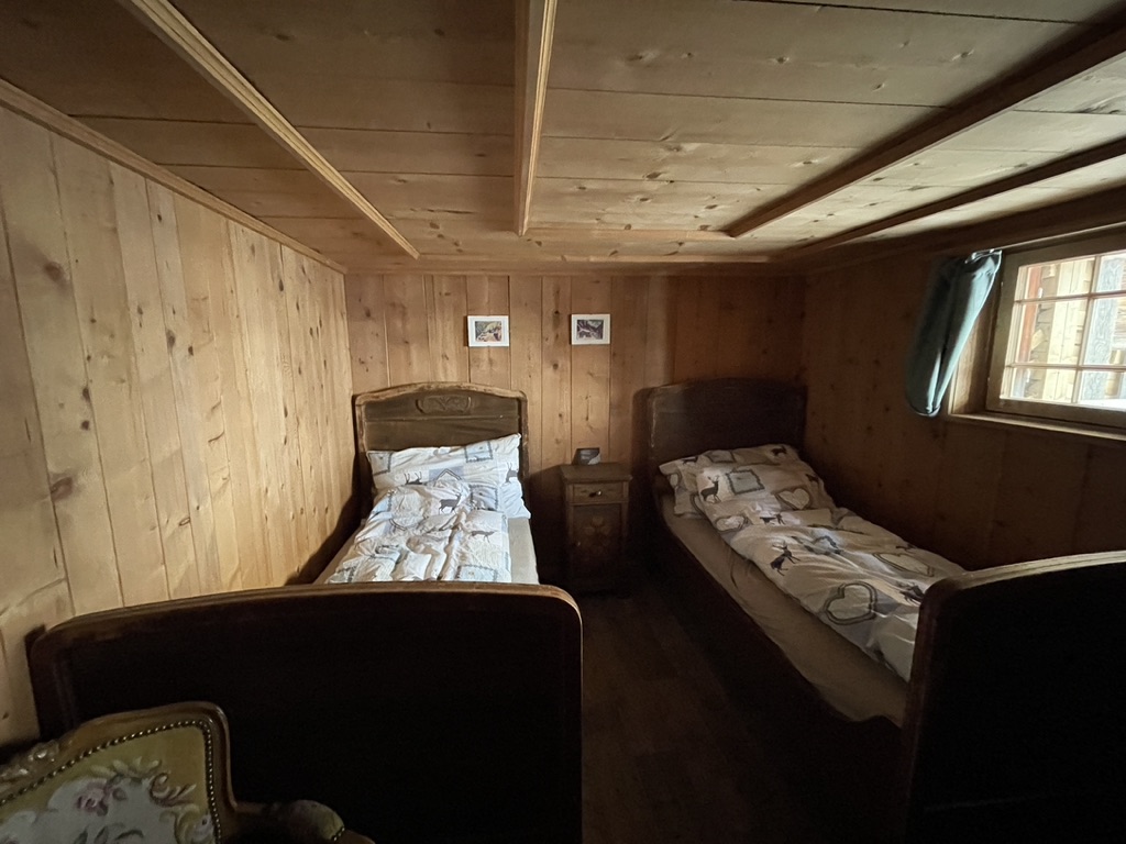 Unser Zimmer auf der Stafelalp.